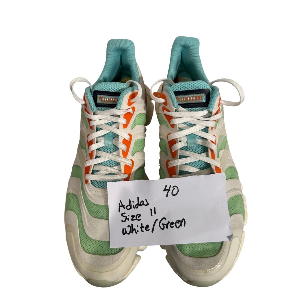 Adidas Climacool Vento Men's Size 11‎ White Green Orange Low Top